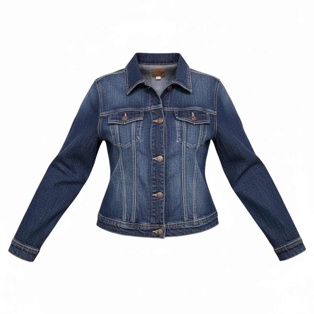 American Eagle Outfitters Denim Trucker Jacket - Picture 2 of 8